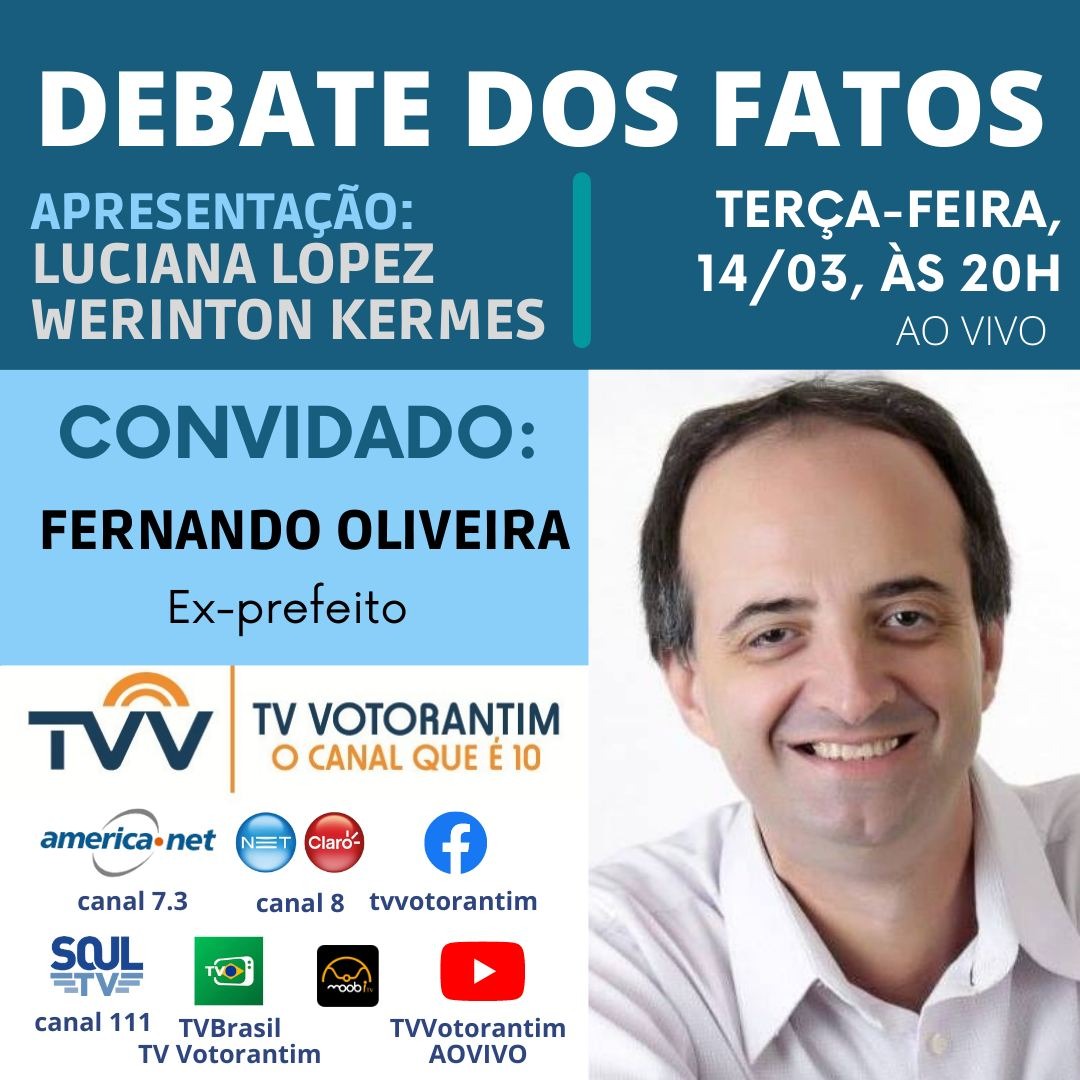 Debate dos Fatos ao vivo com Fernando Oliveira